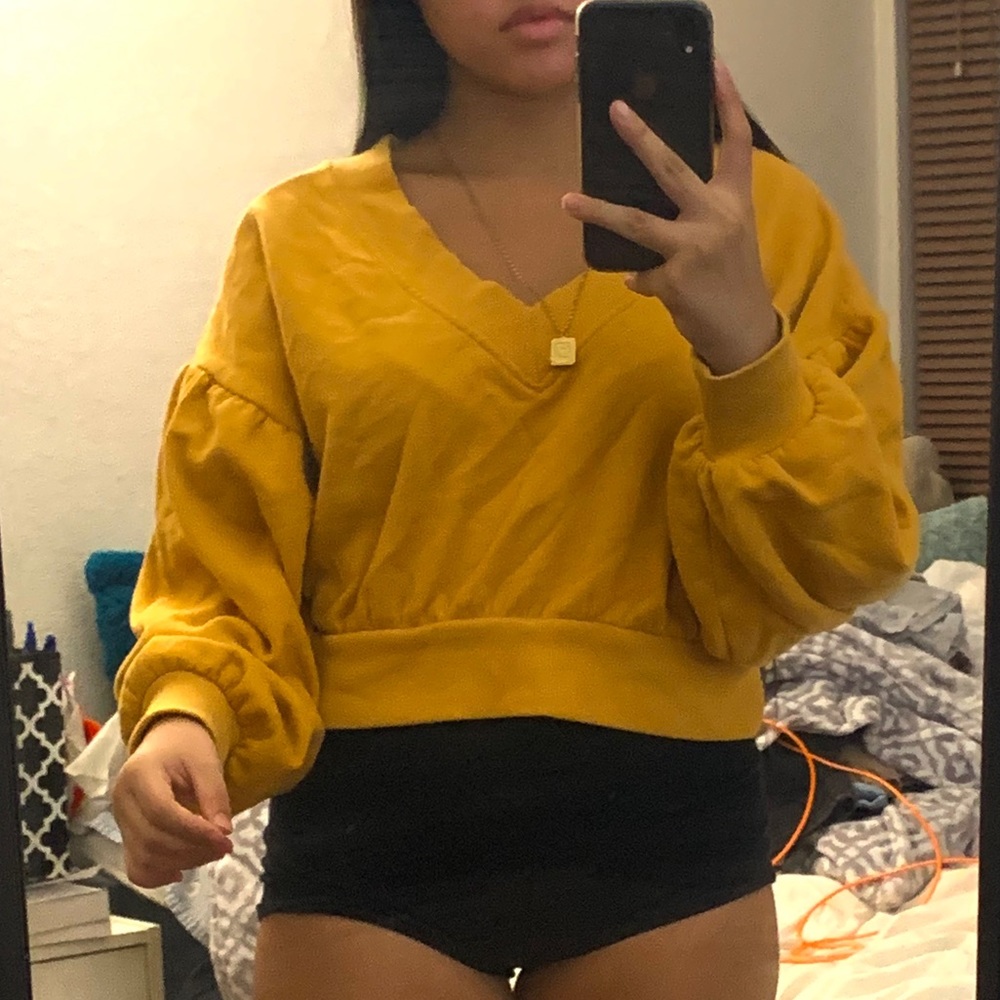 Balloon Sleeve Sweatshirt